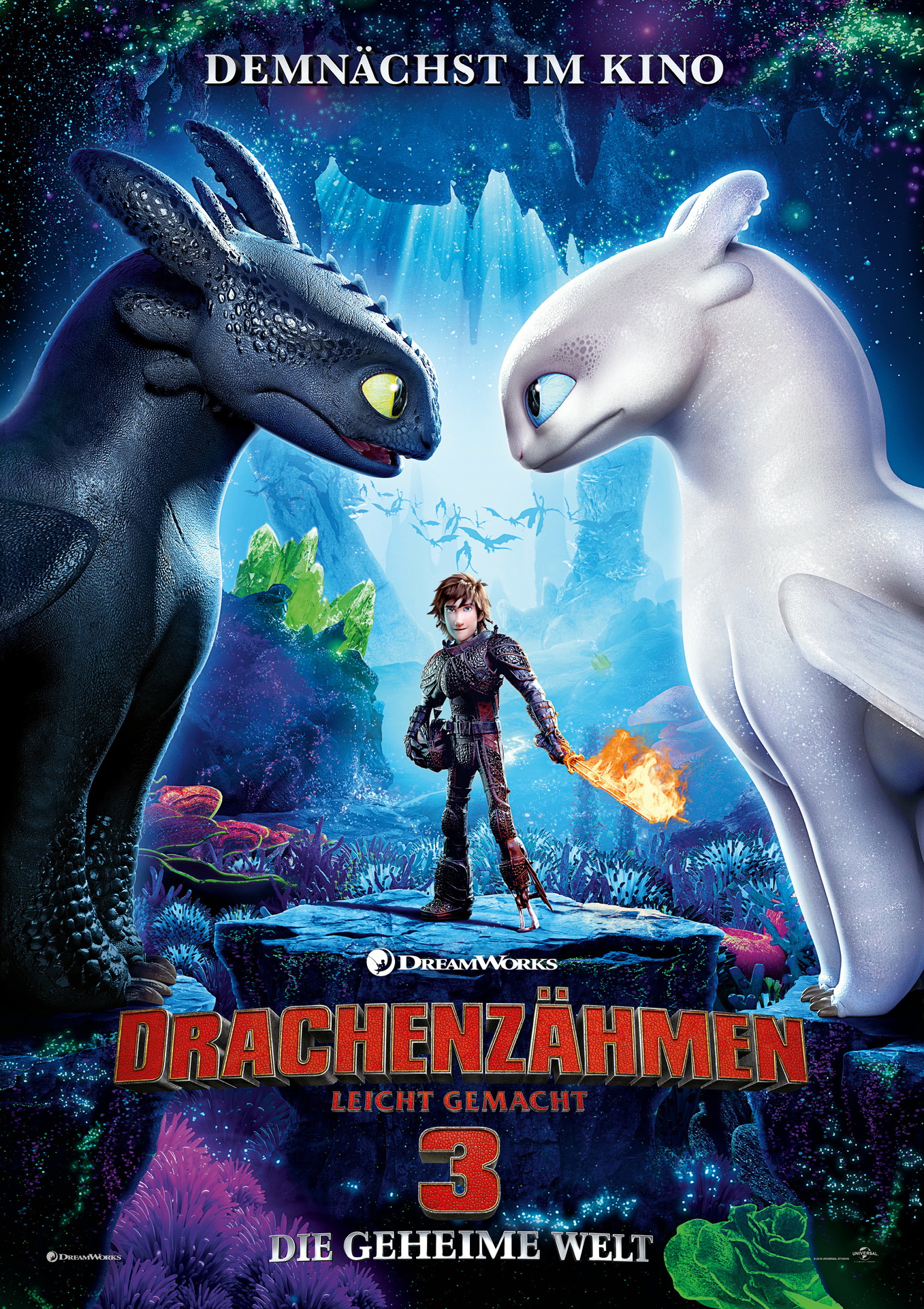 Drachenzähmen leicht gemacht 3: Die geheime Welt in 3D drachen